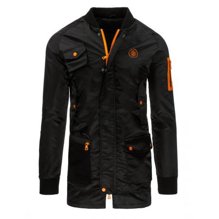 Pánská bunda parka přechodová černá