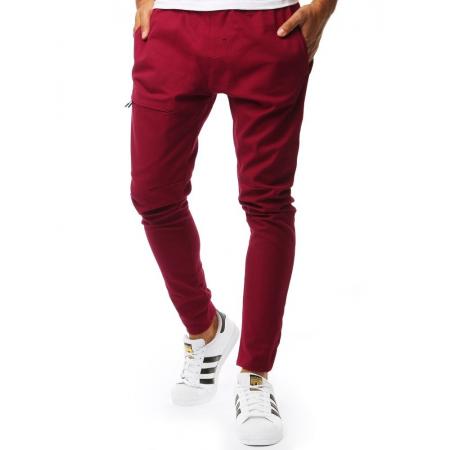 Vínové pánské jogger kapsáče