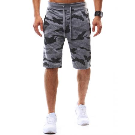 Pánské kraťase/šortky camo šedé