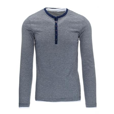 Pánské tričko (longsleeve) s dlouhým rukávem tmavě modré