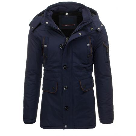 Pánská bunda (parka) zimní tmavě modrá