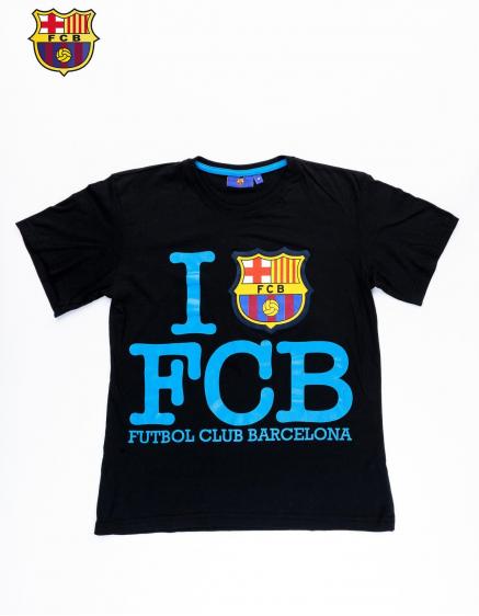 Černé pánské tričko FC BARCELONA