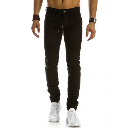 Pánské džínové kalhoty joggery černé