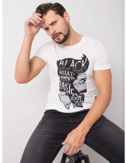 Bílé pánské bavlněné tričko Aiden