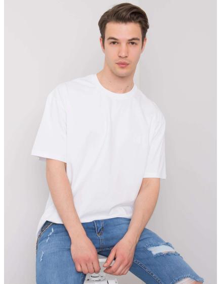 Bílé bavlněné pánské tričko Archer LIWALI