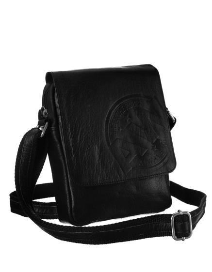 Pánská černá kožená kabelka