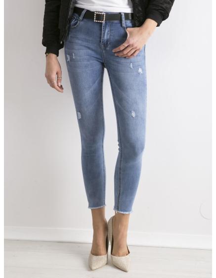 Dámské džíny s vysokým pasem BELLA modré