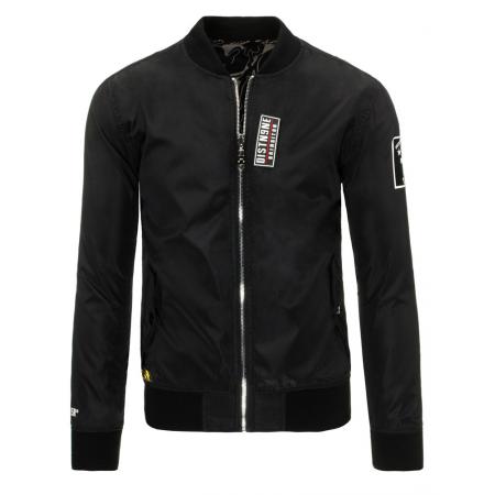 Pánská bunda oboustranná bomber černá