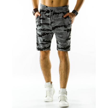 Pánské kraťase/šortky camo šedé