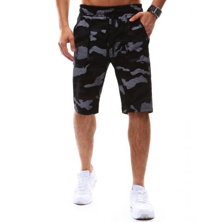 Pánské kraťase/šortky camo černé